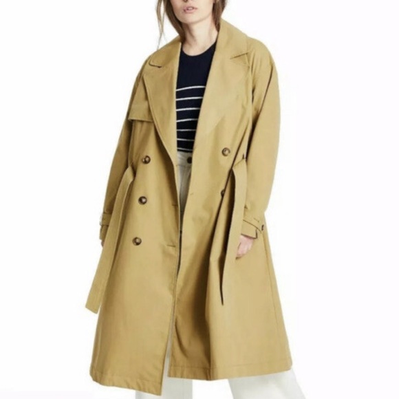 Nili Lotan Jackets & Blazers - Women's Pleated Back Trench Coat - Nili Lotan x Target Khaki, Large